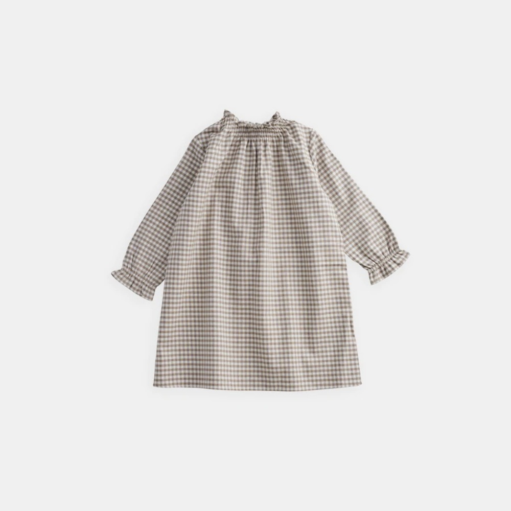 Belle Enfant cafe gingham pullover dress 3-6 months